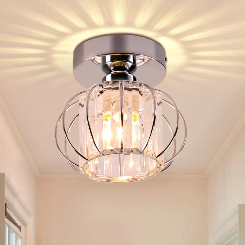Modern Crystal Chandelier - Elegant Pumpkin Shape Design for Home